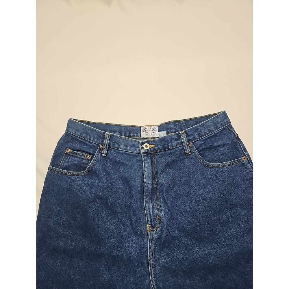 Carolina Blues Women Blue Vintage Tapered Denim Jeans High Rise Cotton Size 18wt - Picture 8 of 15